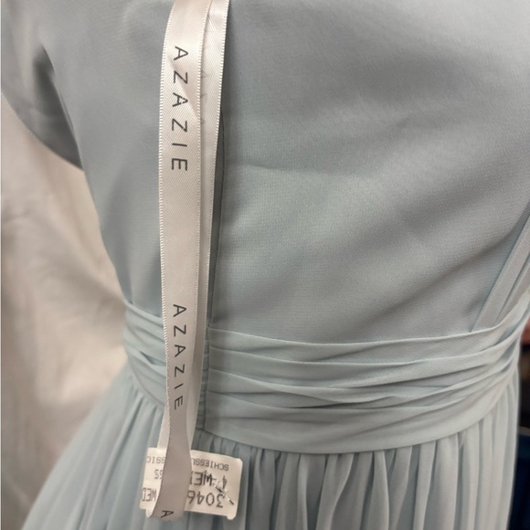 Azazie Sky Blue and Cream Fabric - Picture 10 of 16